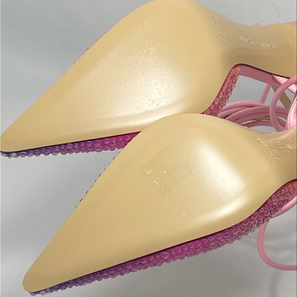 Mach & Mach Crystal-embellished ombré satin pumps size 38.5 - Picture 14 of 15